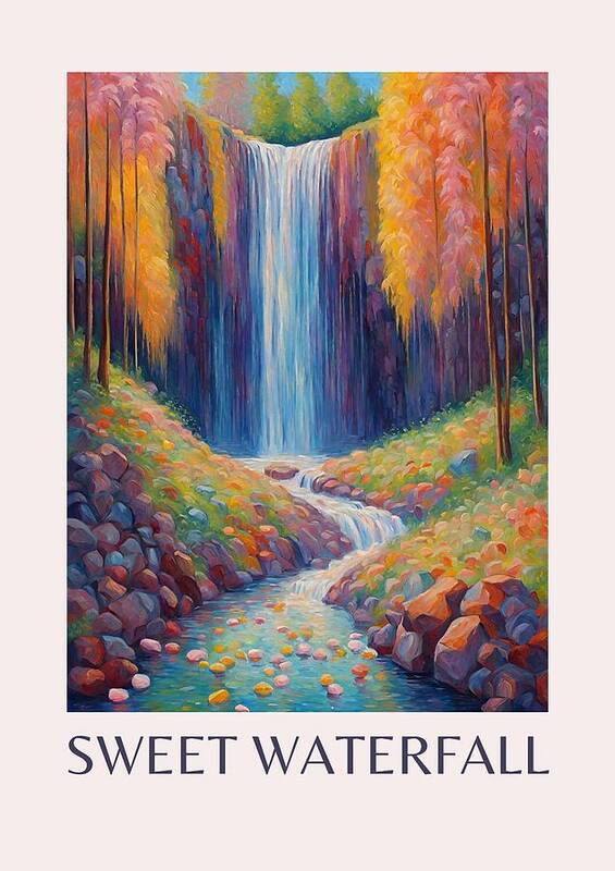 Sweet Waterfall Art No.3 - Art Print