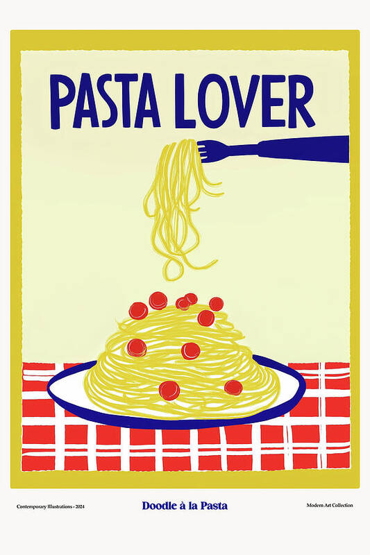 The Pasta Lover - Art Print