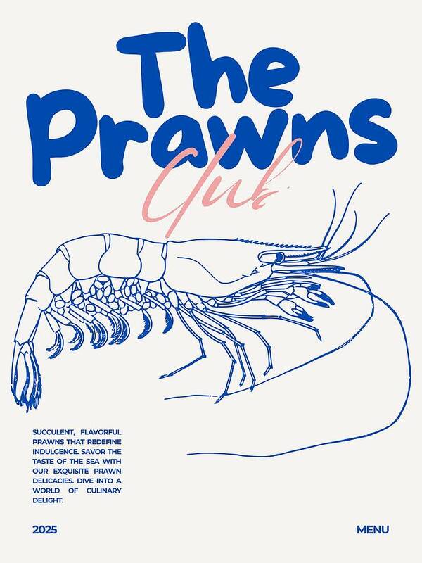 The Prawns Club - Art Print