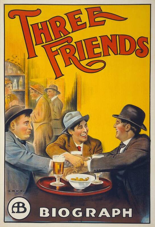 Vintage Movie Three Friends - Art Print