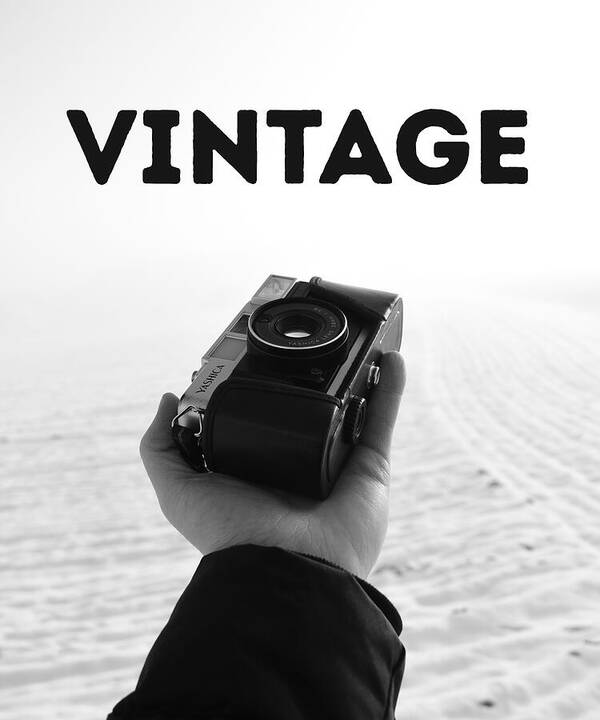 Vintage photo camera - Art Print