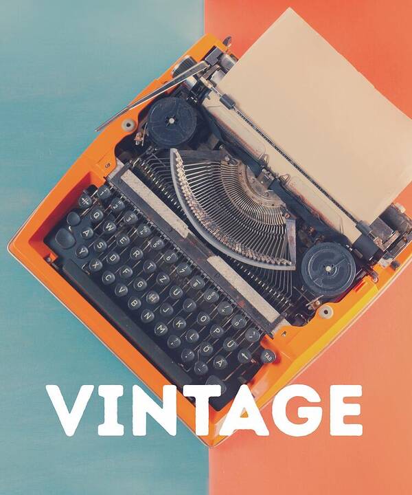 Vintage Typewriter - Art Print