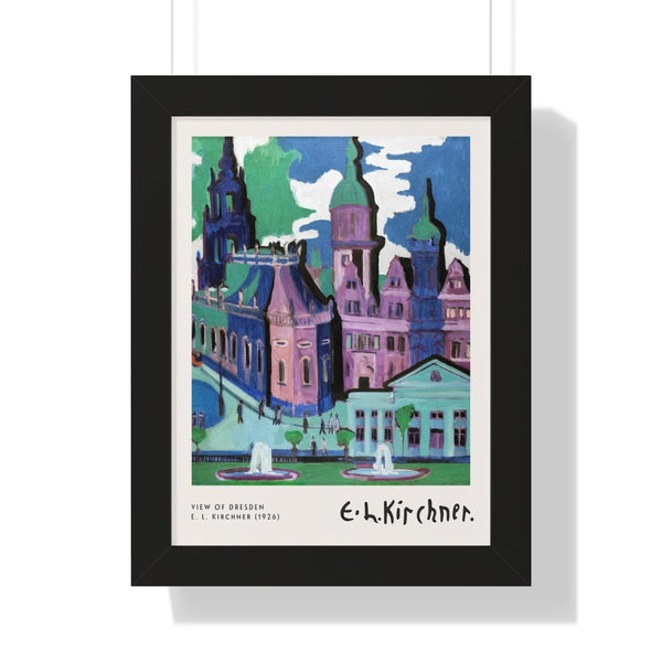 Ernst Ludwig Kirchner - View of Dresden - Framed Print