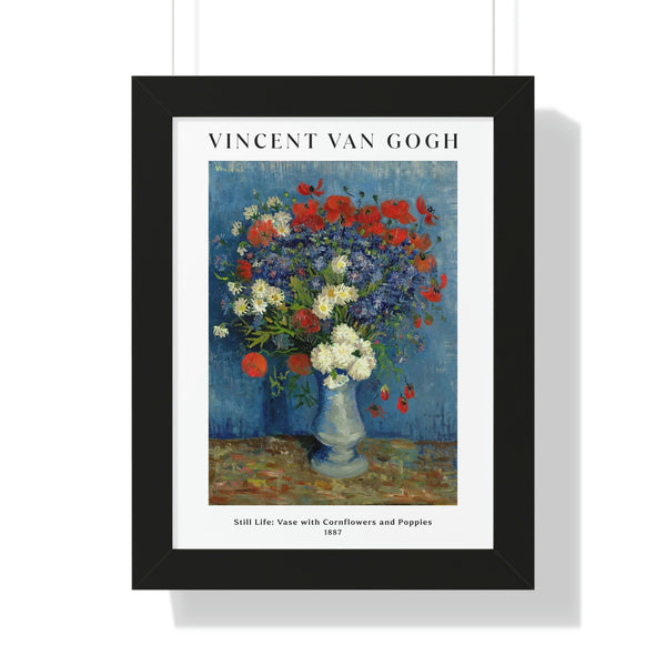 Vincent van Gogh - Still Life: Vase with Cornflowers and Poppies - Framed Print