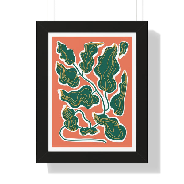 Plante abstraite - Framed Print