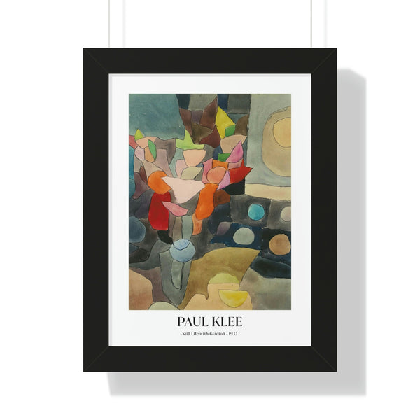 Paul Klee - Still Life with Gladioli - Framed Print