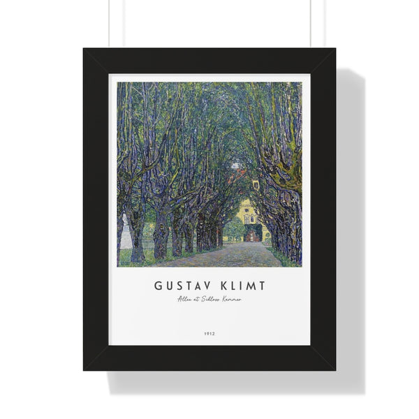 Gustav Klimt - Allee at Schloss Kammer - Framed Print