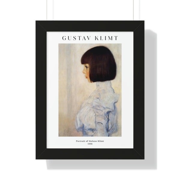 Gustav Klimt - Portrait of Helene Klimt - Framed Print