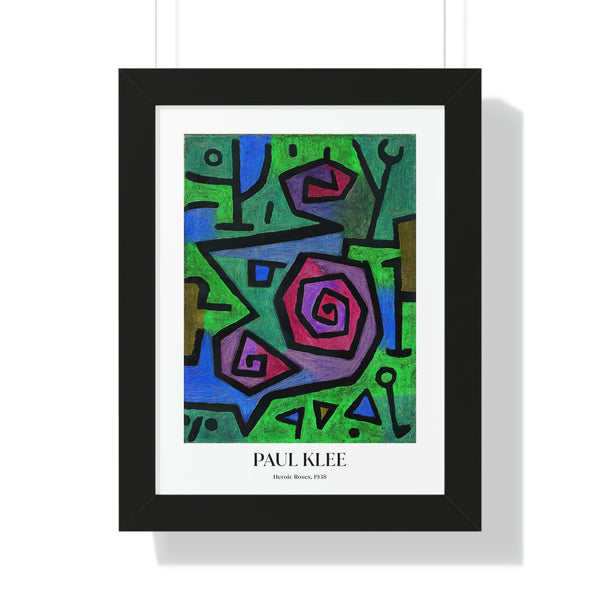 Paul Klee - Heroic Roses - Framed Print