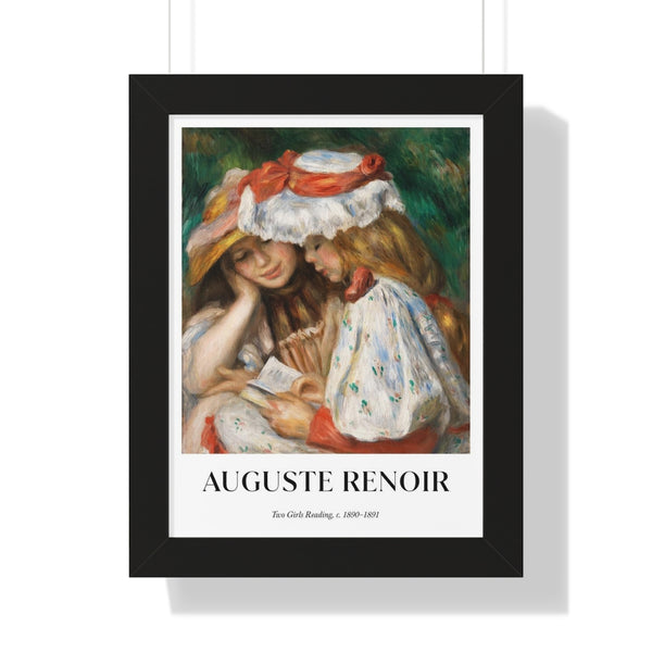 Pierre-Auguste Renoir - Two Girls Reading - Framed Print