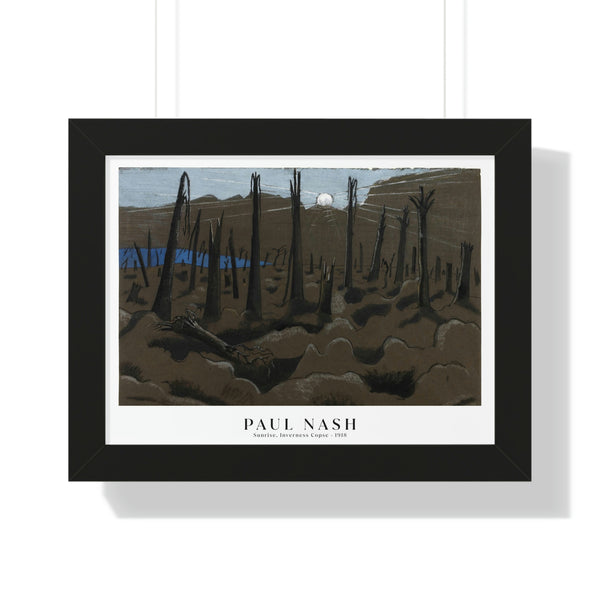Paul Nash - Sunrise, Inverness Copse - Framed Print