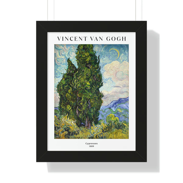 Vincent van Gogh - Cypresses - Framed Print