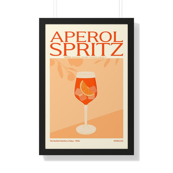 Aperol Spritz Cocktail - Framed Print