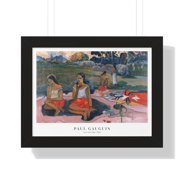 Paul Gauguin - Nave Nave Moe - Framed Print