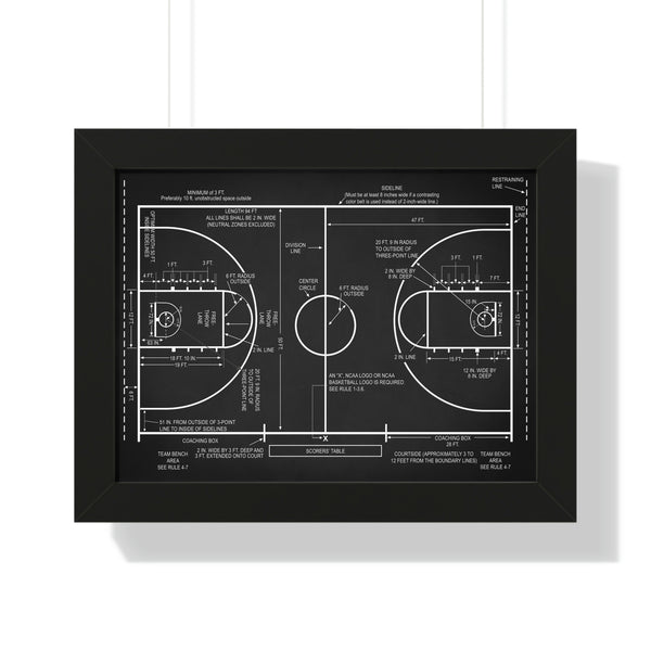 Basketball Court - Framed Print