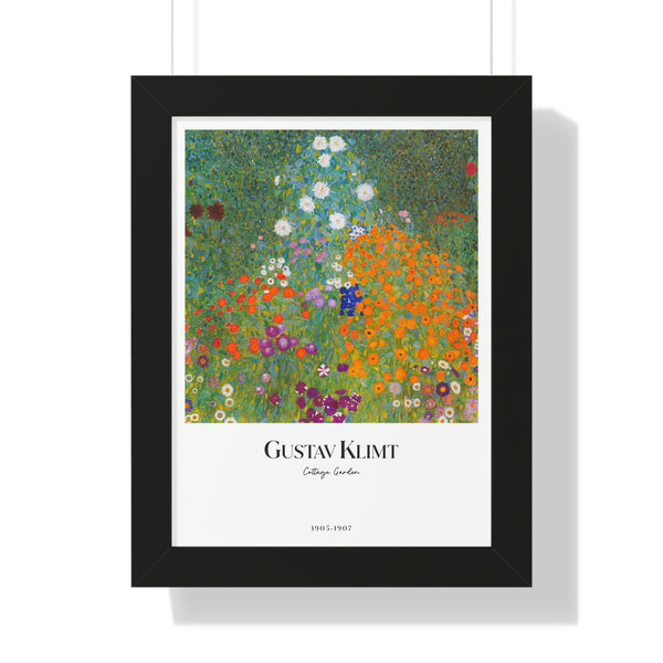 Gustav Klimt - Cottage Garden - Framed Print