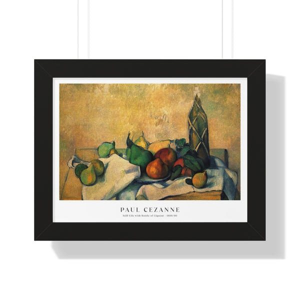 Paul Cézanne - Still Life with Bottle of Liqueur - Framed Print