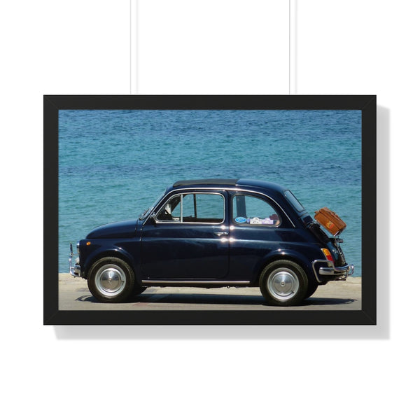 Vintage FIAT 500 - Framed Print