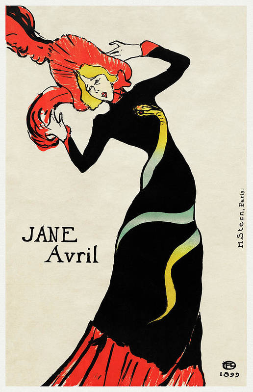 Jane Avril, 1899 - Art Print