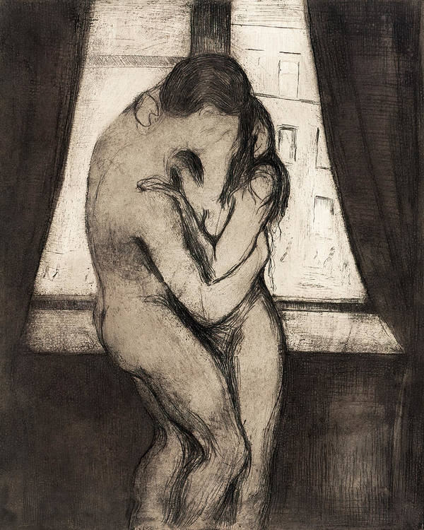 The Kiss, 1895 - Art Print