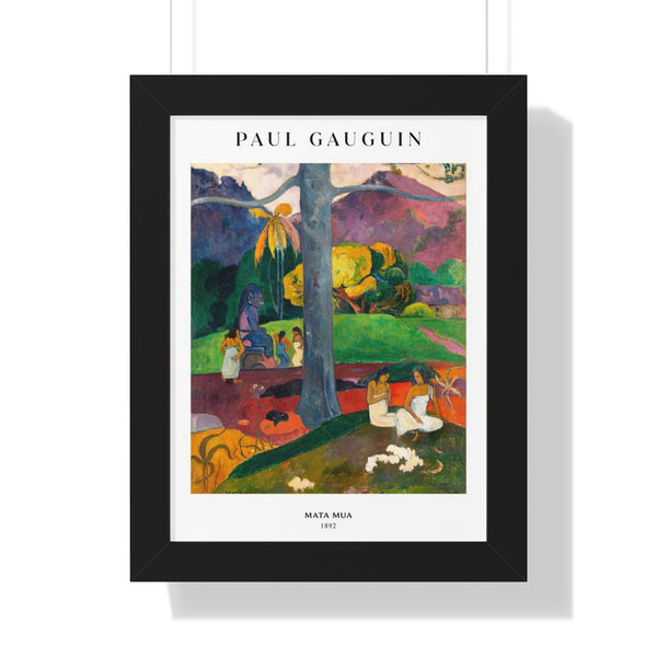 Paul Gauguin - Mata Mua - Framed Print