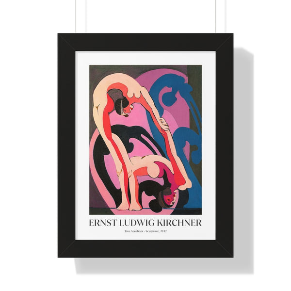 Ernst Ludwig Kirchner - Two acrobats - Sculpture - Framed Print