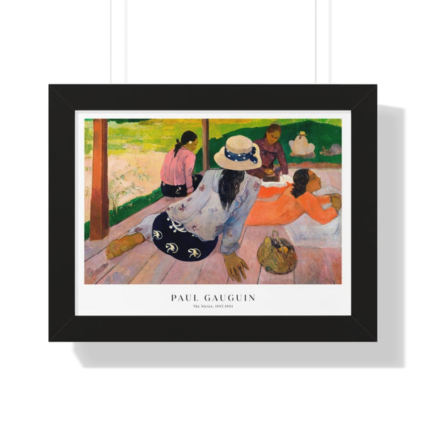 Paul Gauguin - The Siesta - Framed Print