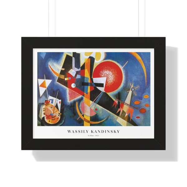 Wassily Kandinsky - In Blue - Framed Print