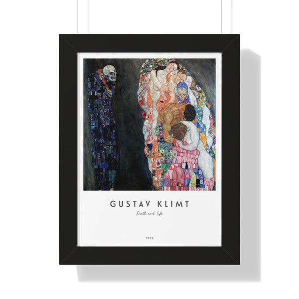 Gustav Klimt - Death and Life - Framed Print