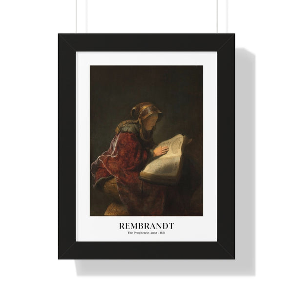 Rembrandt - The Prophetess Anna - Framed Print