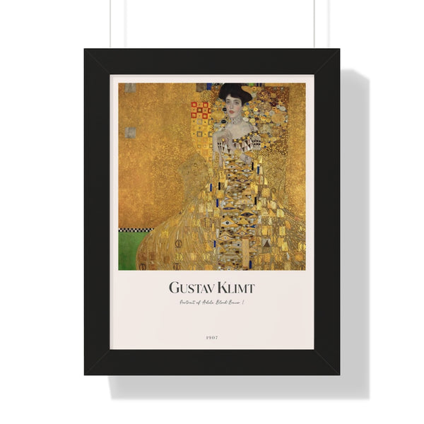 Gustav Klimt - Portrait of Adele Bloch-Bauer I - Framed Print