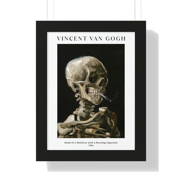 Vincent van Gogh - Head of a Skeleton with a Burning Cigarette - Framed Print