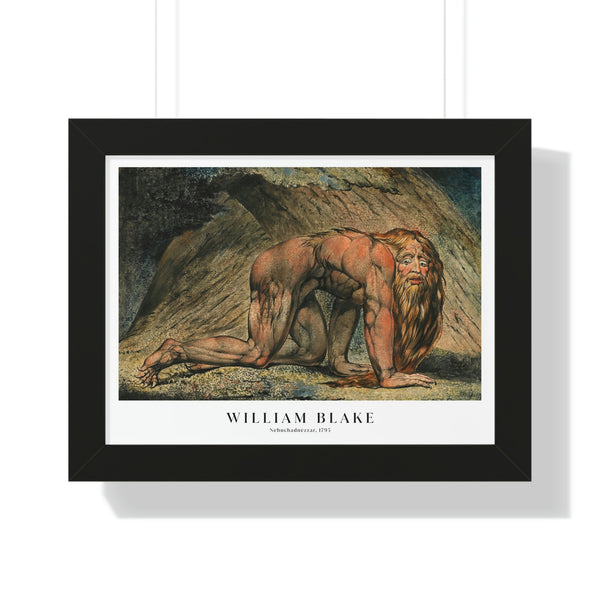 William Blake - Nebuchadnezzar - Framed Print