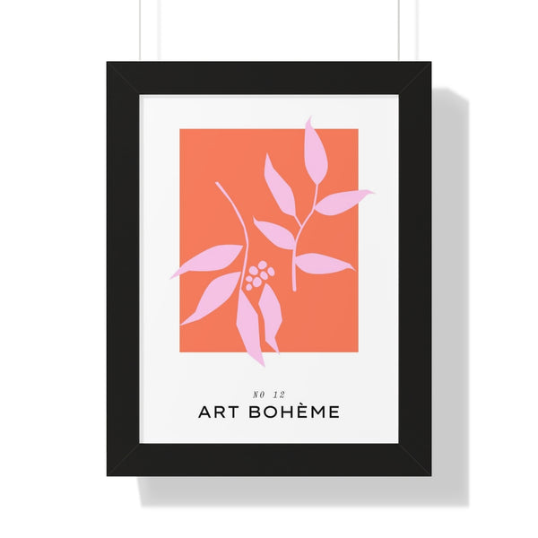 Pink Leaves - Framed Print