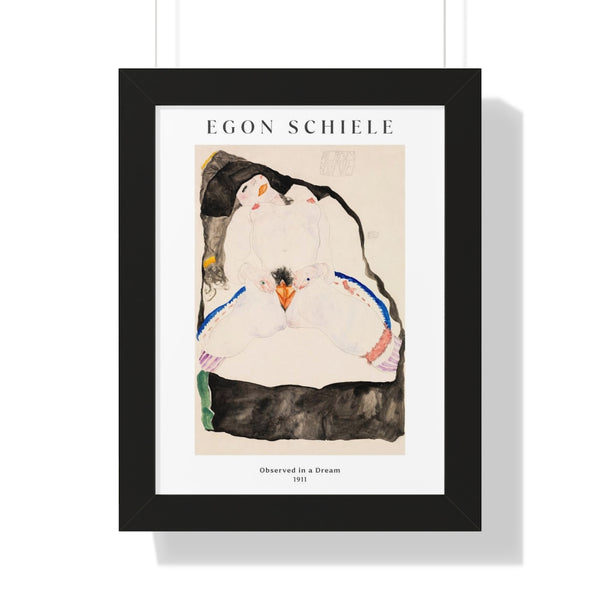 Egon Schiele - Observed in a Dream - Framed Print