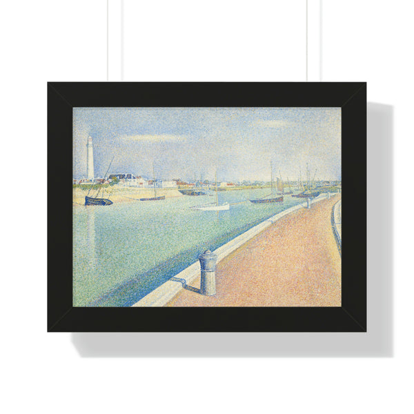 Georges Seurat - The Channel of Gravelines, Petit Fort Philippe - Framed Print