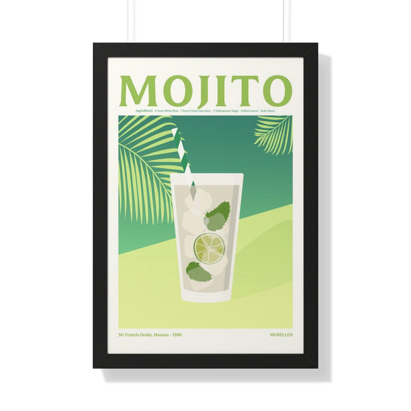 Mojito Cocktail - Framed Print