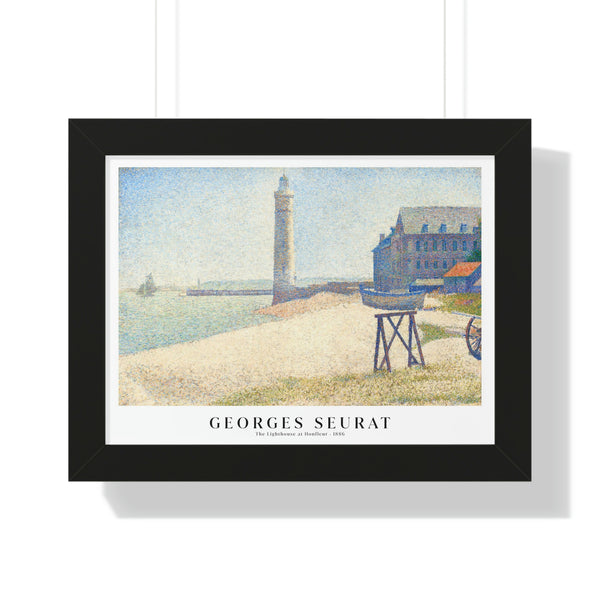 Georges Seurat - The Lighthouse at Honfleur - Framed Print
