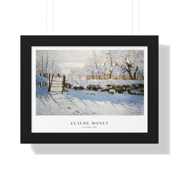 Monet - The Magpie - Framed Print