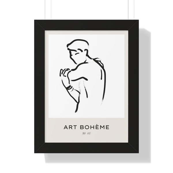 Male Figure - Framed Print