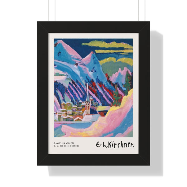 Ernst Ludwig Kirchner - Davos in Winter - Framed Print