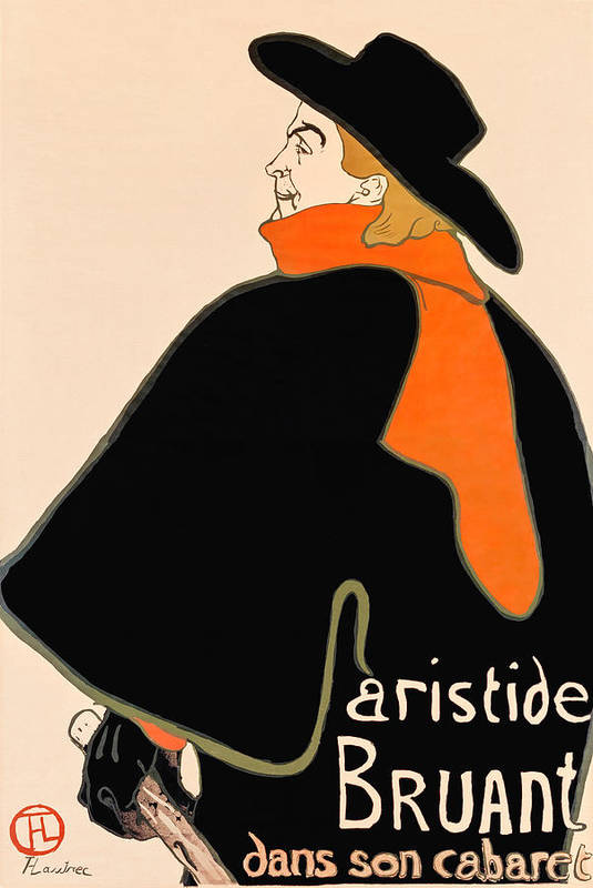 Aristide Bruant in his Cabaret - Art Print