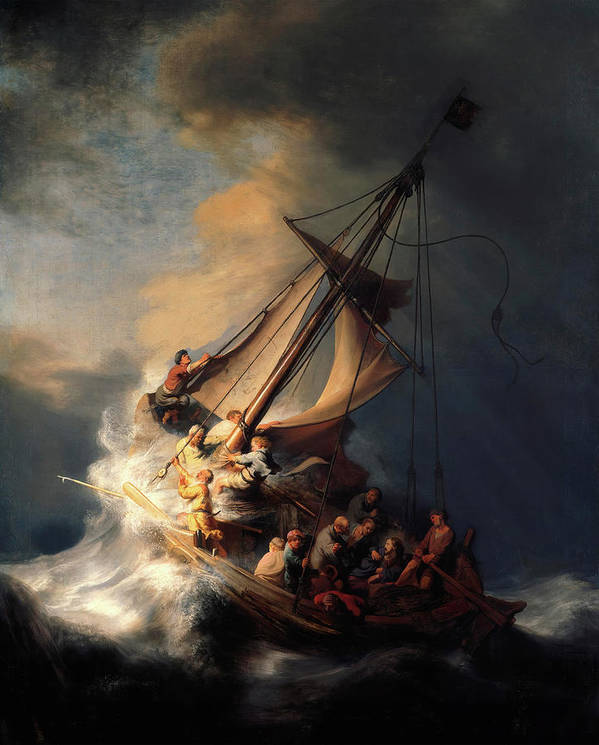 Christ In The Storm On The Sea Of Galilee - Art Print