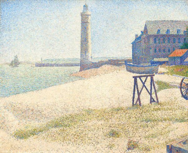 The Lighthouse at Honfleur - Art Print