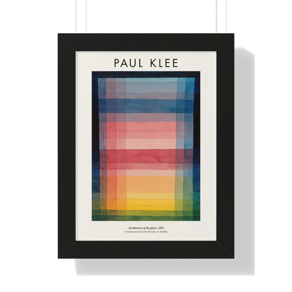 Paul Klee - Architecture of the plain - Framed Print