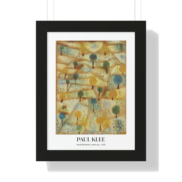 Paul Klee - Small Rhythmic Landscape - Framed Print