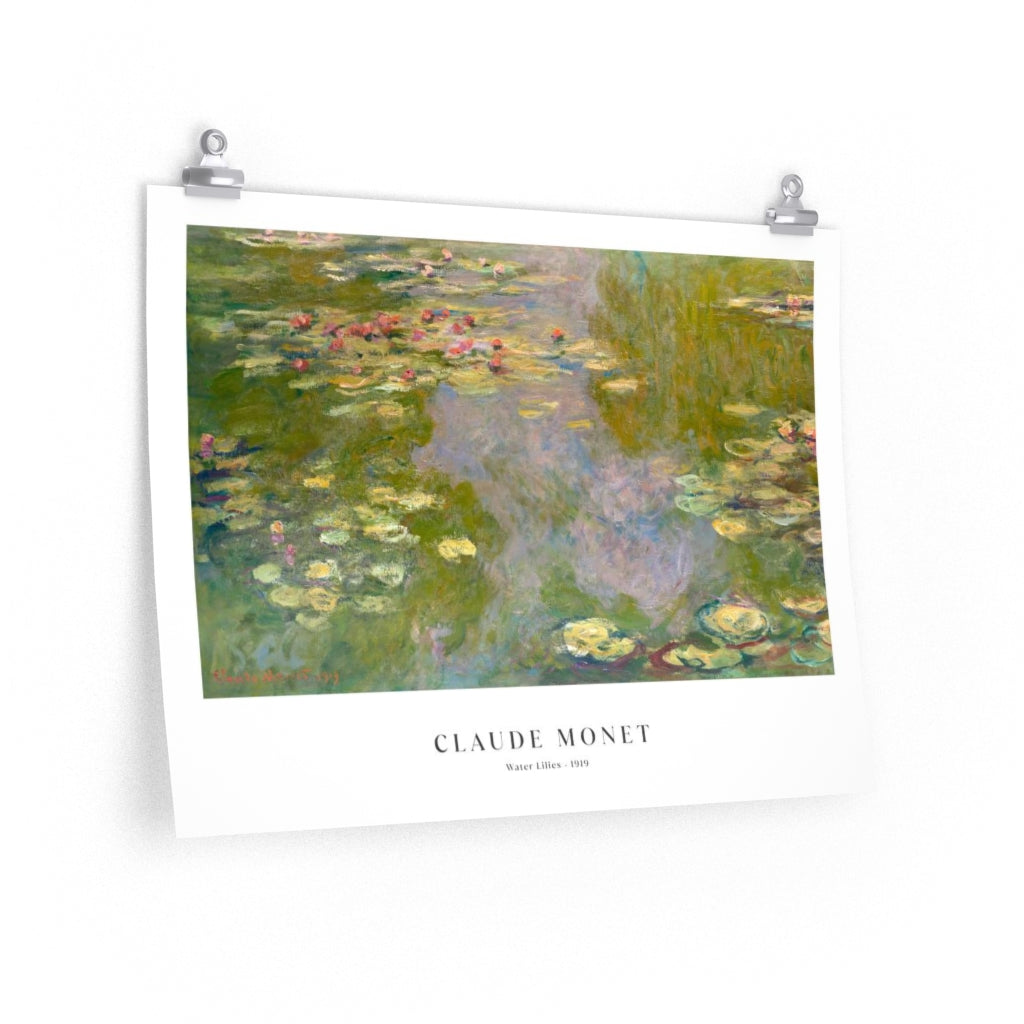 Monet Water Lilies Poster Murellos