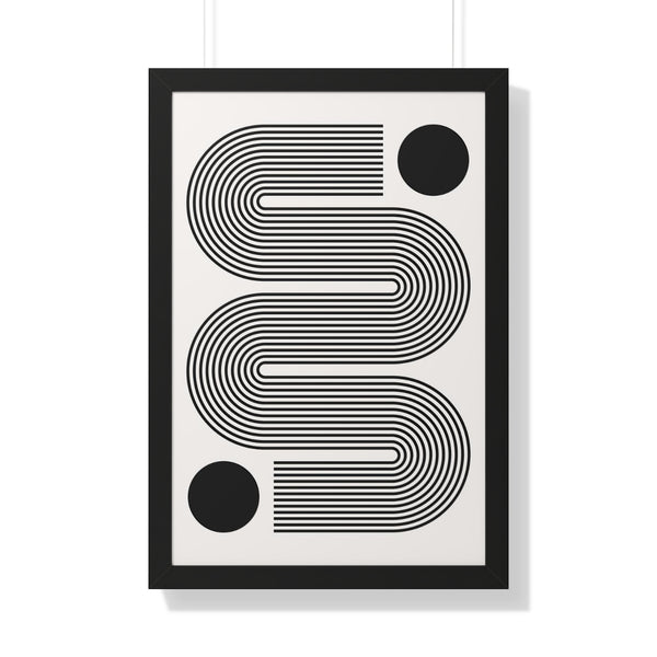 Retro Shapes No4 - Framed Print