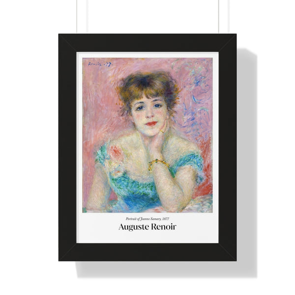 Pierre-Auguste Renoir - Portrait of Jeanne Samary - Framed Print