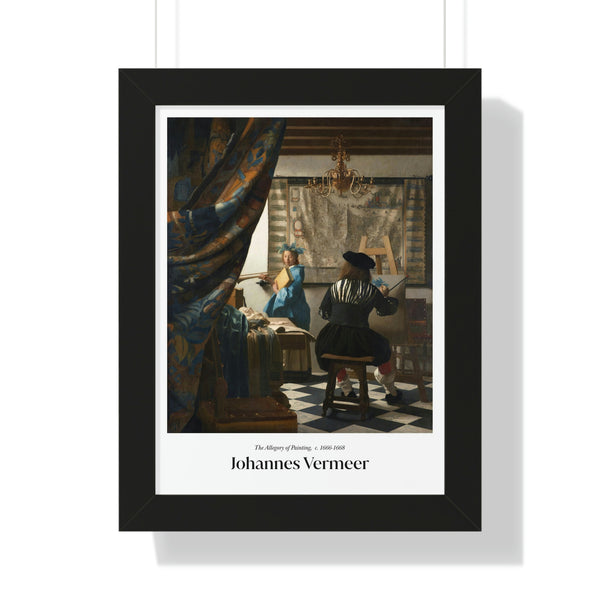 Johannes Vermeer - The Allegory of Painting - Framed Print